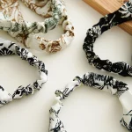 나뭇 가지 인쇄 Bandanas 머리띠 고탄성 헤어 스카프 선 스크린 삼각형 헤어 밴드 꽃 삼각형 머리 스카프 - 이미지 3