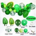 하와이 파티 장식 풍선 열대 야자 잎 풍선 화환 여름 루아 테마 생일 파티 웨딩 장식 - 이미지 3