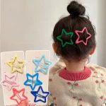 여자를위한 어린이 머리핀 세트에 대 한 3PCS 스타 헤어 클립 어린이 유아 머리핀 FJBJ04 - 이미지 2