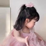 공주 머리핀 큰 리본 헤어 클립 어린이 왕관 리본 덕빌 클립 여자아이 학교 헤어그립 헤드웨어 선물 키즈 헤드드레스 - 이미지 5