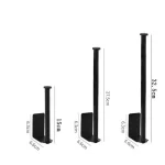 스테인레스 스틸 종이 타월 홀더 자기 접착제 화장실 롤 종이 홀더 펀칭 없음 주방 욕실 길이 스토리지 랙 - 이미지 6