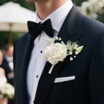 Uflower 은방울꽃 포켓 Boutonniere 신랑 Groomsmen 게스트 Boutonniere 결혼식, 동창회, 기념일, 졸업식
