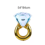 풍선 DIY 웨딩 장식 풍선 다이아몬드 반지 소년 소녀 고백 제안 약혼 분위기 파티 장식 풍선 - 이미지 6