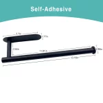 주방 종이 타월 홀더 접착 티슈 걸이 화장실 롤 종이 디스펜서 캐비닛 보관 냅킨 랙 욕실 액세서리 - 이미지 3