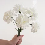 1/3pcs 인공 꽃 실크 카네이션 홈 웨딩 신부 꽃다발 축제 테이블 장식 정원 DIY 선물 상자 Diy 스크랩북 저렴한