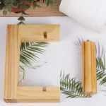 손톱이 필요 없는 나무 사각 변기 종이 거치대, 욕실 액세서리, 하드웨어 종이 타월 거치대, 주방 롤 종이 거치대 - 이미지 4