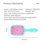 2pc 헤어 빗 세트 정전기 방지 두피 마사지 습식 건식 빗 Demelante 브러시 Расчески 헤어 스타일링 빗 살롱 이발사 브러쉬 키트 - 이미지 3