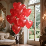 12inch 50/100pcs 두꺼운 붉은 사랑 풍선 화이트 하트 라텍스 헬륨 풍선 결혼식 발렌타인 데이 장식 생일 파티