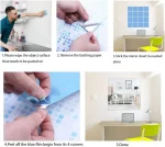 9Pcs 15CM 광장 애완 동물 벽 데칼 스티커 자기 접착 거울 타일 시트 모자이크 홈 장식 벽 종이 벽화 욕실 DIY 아크릴 - 이미지 6