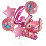 6pcs 디즈니 릴로 & 스티치 파티 풍선 30 "번호 에어 글로브 세트 베이비 샤워 생일 파티 장식 어린이 장난감 선물 Supplie - 이미지 5