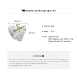 레이스 삼각형 헤어 스카프, 할로우 니트 꽃 머리띠, 헤어 타이 밴드, 개성 있는 여성용 헤드워프 헤어 액세서리 - 이미지 6