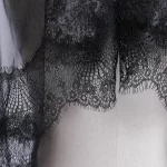 새로운 도착 신부 베일 한 레이어 여자 여자 블랙 만틸라 웨딩 베일 레이스 트림 할로윈 코스프레 의상 신부 Boda 2025 - 이미지 4