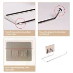 주방 화장지 홀더 티슈 홀더 교수형 욕실 화장지 홀더 롤 종이 홀더 수건 걸이 스탠드 스토리지 랙 - 이미지 5