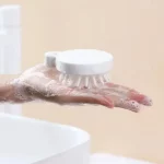 밀짚 실리콘 샴푸 브러시 헤드 두피 마사지 빗 헤어 워싱 빗 클린 케어 헤어 루트 가려움증 두피 마사지 빗 - 이미지 3