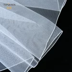 TOPQUEEN V14 웨딩 베일 짧은 연필 가장자리 간단한 신부 베일 한 레이 우아한 Rochii 웨딩 베일 빗 소프트 싱글 - 이미지 2