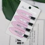 4pcs 6cm 헤어 클립 벤드 없음 원활한 헤어 클립 사이드 뱅스 자용 메이크업 워시 페이스 액세서리 여자 여자 스타일링 헤어핀 - 이미지 3