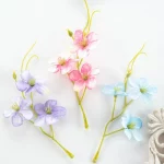 10PCS 인공 꽃 저렴한 Diy Garland 캔디 박스 스크랩북 축제 장식 홈 룸 웨딩 신부 꽃다발 실크 데이지
