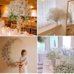 천연 신선한 말린 보존 꽃, Gypsophila Paniculata, 아기의 호흡 꽃다발, 결혼식 장식, 가정 장식을위한 선물 - 이미지 5