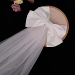 신부 들러리 화이트 웨딩 베일, 큰 활, 총각 파티 아첼로렛 암탉 파티, 신부 샤워 웨딩 장식 선물 - 이미지 3