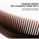 유용한 비듬 방지 마사지 빗 정전기 방지 엉킴 스타일링 도구 헤어 브러시 프레스 오일 마사지 클렌징 빗 건강 관리 - 이미지 3