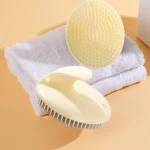 실리콘 샴푸 브러시, 머리 두피 마사지 빗, 머리 세척 빗, 바디 마사지 브러시, 목욕 샤워 브러시, 세필로 파라 카벨로 - 이미지 6