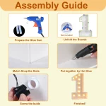 LED 빛 거대한 생일 그림 번호 풍선 작성 상자 30 40 50 1 생일 파티 장식 성인 키즈 베이비 샤워 웨딩 장식 - 이미지 6