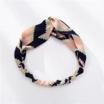 패션 여성 여자 여름 보헤미안 헤어 밴드 인쇄 머리띠 빈티지 크로스 터번 붕대 Bandanas HairBands 헤어 액세서리 - 이미지 4