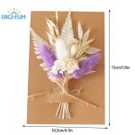 미니 자연 마른 꽃 꽃다발 신부 들러리 Boutonnieres 크리스마스 웨딩 장식 발렌타인 데이 DIY 꽃 재료 - 이미지 6