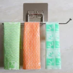 캐비닛 수건 롤 종이 홀더 아래 부엌 욕실 선반 바 가전 제품에 대한 자체 접착 옷걸이 랙 주최자 - 이미지 3