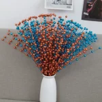 크리스마스 베리 지점 인공 꽃 거품 황금 은색 반짝이 크리스마스 야외 홈 웨딩 부케 장식 화환 공예 - 이미지 6