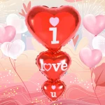 1pc 100cm 두 곰 포옹 당신을 사랑합니다 호일 풍선 사랑 심장 헬륨 풍선 약혼 웨딩 장식 발렌타인 데이 장식 - 이미지 5