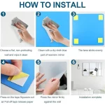 2/4PCS 3D 거울 벽 스티커 2mm 두꺼운 유연한 DIY 아크릴 거울 스티커 접착제 거실 홈 장식 욕실 - 이미지 5