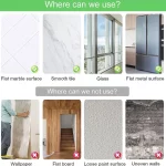 자기 접착식 거울 시트, 유연한 비 유리 거울, 탈착식 거울 벽 스티커, 홈 룸 침실 3D 벽 장식, 8 개, 12 개 - 이미지 4