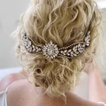 실버 컬러 라인 석 크리스탈 머리띠 Hairbands Tiaras 여성용 신부 파티 웨딩 신부 헤어 액세서리 쥬얼리 밴드 - 이미지 4