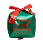 크리스마스 큐브 선물 상자 호일 풍선 빨간색과 녹색 선물 상자 풍선 눈사람 크리스마스 새해 크리스마스 테마 파티 장식 - 이미지 4