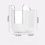 펀칭 없음 욕실 하드웨어 거꾸로 보관함 티슈 화장지 홀더 액세서리 행거 품목 하드웨어 고정 장치 홈 - 이미지 4