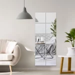 10/20/30Pcs 거울 시트 자기 접착 비 유리 거울 유연한 거울 시트 DIY 타일 거울 스티커 벽 장식 거울 - 이미지 6