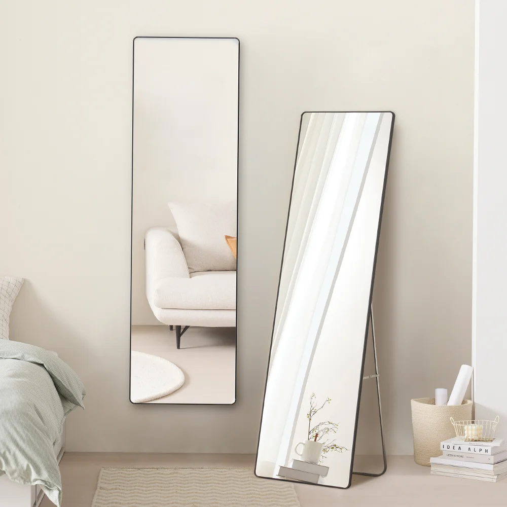 라운드 슬림 전신거울 스탠드 전신거울 거치형