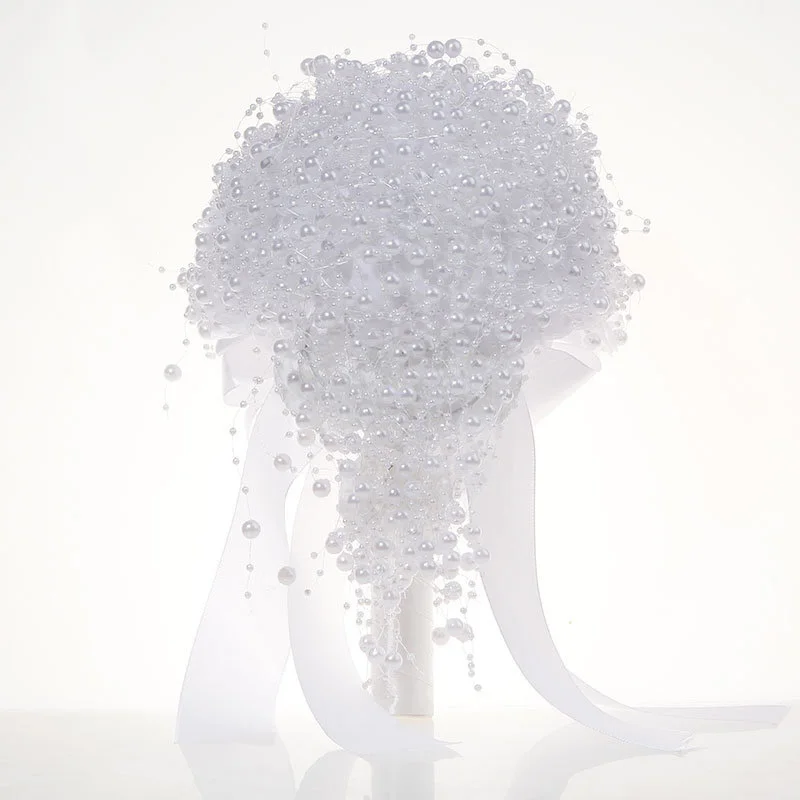 귀여운 진주 웨딩용품, 신부부케, 한국식 신부 들러리 웨딩부케