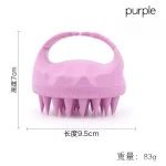 두피 브러시 마사지기 스컬프 스크러버 브러시 밀짚 생분해성 실리콘 샴푸 브러시 모발 성장을 위한 헤어 두피 마사지기 - 이미지 6
