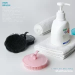 1pcs 검은 머리 빗 두피 마사지 라운드 빗 여성 남성 샤워 브러시 머리 두피 샤워 워시 깨끗한 헤어 도구 브러시 - 이미지 4