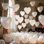 12inch 50/100pcs 두꺼운 붉은 사랑 풍선 화이트 하트 라텍스 헬륨 풍선 결혼식 발렌타인 데이 장식 생일 파티 - 이미지 2