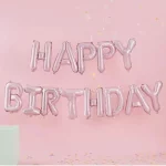 13pcs 생일 풍선 로즈 골드 컬러 호일 편지 풍선 세트 생일 축하 장식 글로브 키즈 파티 용품 - 이미지 2