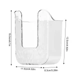 화장지 홀더 상자 벽 마운트 닦아 조직 주최자 젖은 닦아 상자 부엌 욕실에 대 한 자기 접착 종이 타월 디스펜서 - 이미지 6