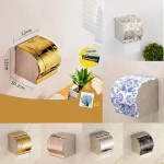 스테인리스강 벽 변기 종이 롤 거치대, 자체 접착 거치대 타월 랙 - 이미지 2