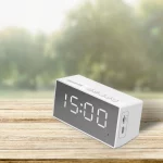 블루투스 미니 미러 스피커(무선 LED 알람시계/휴대용) - 이미지 6