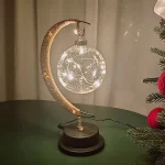 감성 LED 달 무드등 스탠드 조명 유선 무선 USB+건전지 방식 - 이미지 4