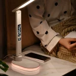 아이노트 스마트폰 이어폰 무선 충전기 독서등 무드등 알람 시계 삼성 LED 사용 스탠드 조명 - 이미지 2