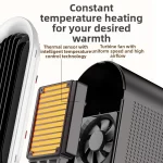 실내 휴대용 전기 PTC 히터 데스크탑 빠른 난방 침실 사무실 거실 즉시 난방 공간 히터 - 이미지 4