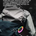 야외 휴대용 무선 블루투스 스피커, 서브우퍼, 자동차 및 가정용, 화려한 조명, 분위기 있는 소형 미니 스피커 - 이미지 3